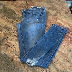 Jessica Simpson Distressed Blue Skinny Jeans